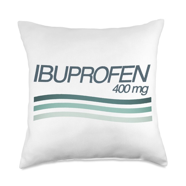 Ibuprofen 400 mg Throw Pillow