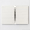 Muji NAA33A8A Premium Paper, Double Ring Notebook, with Rubber Clasp,