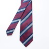 Michi Kolondon Brand Necktie, 100% Silk, Jacquard Woven Stripe, Pattern