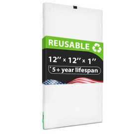 Reair 12x12x1 Air filter, Washable and Reusable Air Filter 12x12x1 for AC HVAC Furnace, MERV 8 Air Filters Machine Washable & Dryer Friendly, AC Furnace Air Filter