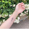 tuzuru Cute Flower Butterfly Tattoo Sticker