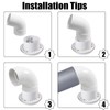 Plastic Round Ceiling Vent, 150mm - 6 inch Air Vent
