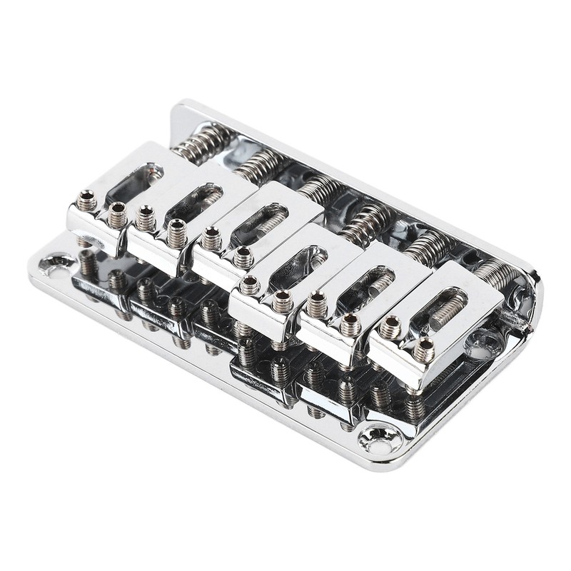 6 String Guitar Bridge Replacement Zinc Alloy Electric Guitar Saddle