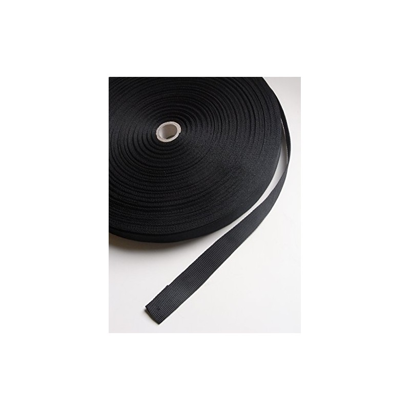 Polypropylene Webbing Strap 12 Metres Width 25 mm Black