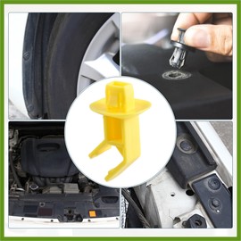 HOPESPANNER Hood Prop Rod Clip Retainer Fit for Ford Focus Escape - Pack of 1 Yellow Vehicle Components