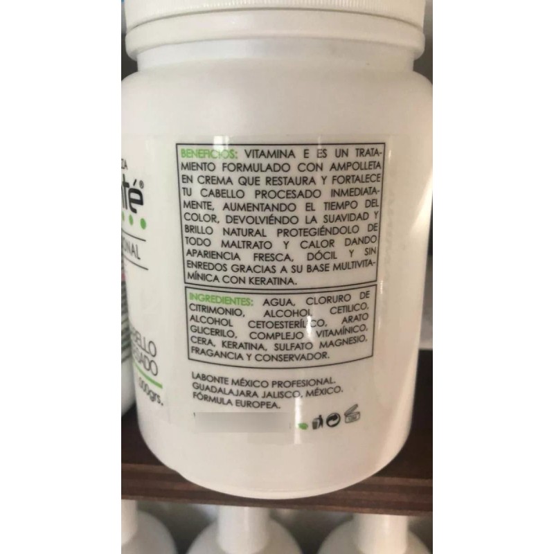 Labonté Shampoo Vitamina 1lt + Vitamina E Con Keratina 1lt