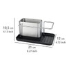 Wenko Organiser Stainless Steel Orio Drainer Sink Caddy, Silver matt,