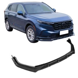 IKON MOTORSPORTS, Front Bumper Lip Compatible with 2023-2025 CR-V EX EX-L LX Only, IKON Style Carbon Fiber Print Spoiler Splitter Valance Fascia Cover Guard Protection Conversion