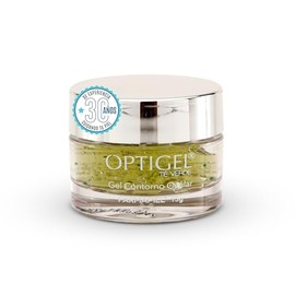 Gel Crema Contorno de Ojos Anti-Ojeras, Bolsas y Arrugas | Antioxidante, Hidratante, Reafirmante y Antiinflamatorio con Té Verde, Vitamina E y Hamamelis | 15 g