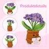 WenmthG Knitted Purple Forget Me Not German Lucky Charm Anti
