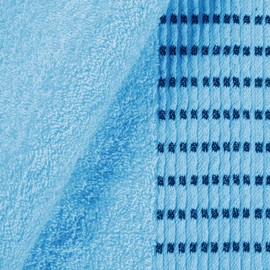 MALLONI HOME Cotton 2 Pack Oversized Bath Towel Set 28x55 inches, Large Bath Towels, Ultra Absorbant Compact Quickdry & Lightweight Towel, Ideal for Gym Travel Camp Pool - Sky Blue