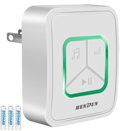 Hendun Power Failure Alarm, GFCI Circuit Failed Dector Alerter, Smart Power Outage Reminder for Deep Freezer in Garage, Circuit Breakers GFCI Trip Alarm（Rechargeable Batteries Included）