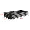FOUBAM Galvanized Raised Garden Bed for Vegetables,Planter Raised Garden Boxes