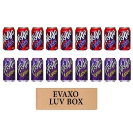 LUV BOX- variety faygo naturally flavored soda cans 12 oz. pack of 18 , faygo cola , faygo Grape.by evaxo