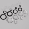 Rustark 160Pcs 9 Sizes 65Mn Double Side Lock Washers Black