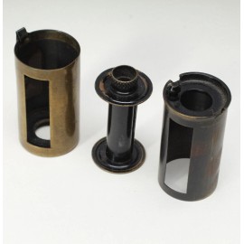 For Leica LEICA LEITZ FILCA "Z" 35MM RELOADABLE BRASS FILM CANISTERS CLEAN SHAPE