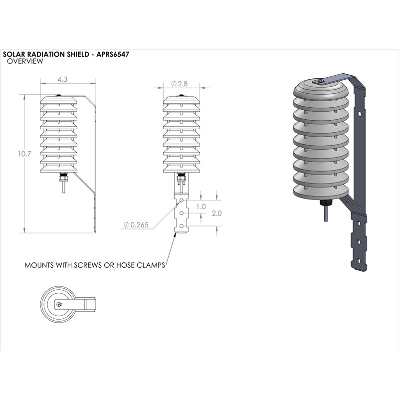 APRS World, LLC Solar Radiation Shield