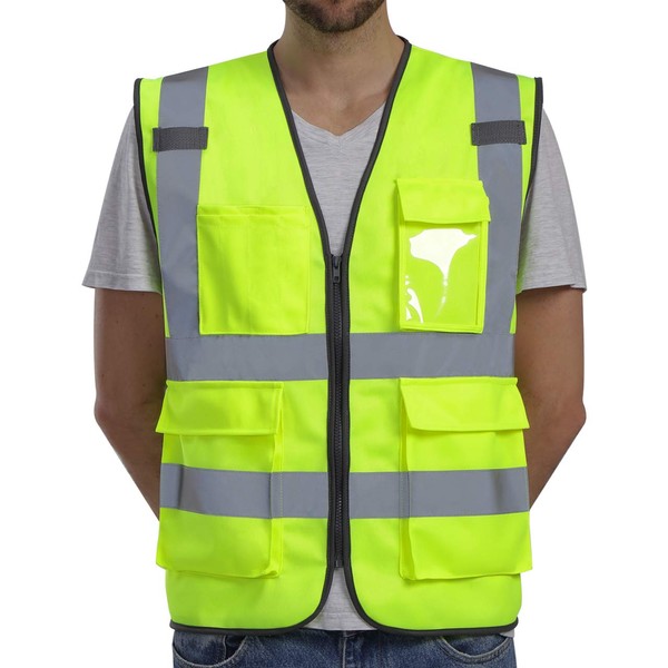 Dib Safety Vest Reflective ANSI Class 2, High Visibility Vest