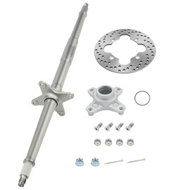 M MAT Rear Axle Shaft & Rear Brake Rotor Disc W/Flange Hub for Honda TRX400X 2009 & 2012-2014 Sportrax 400 TRX400EX 1999-2008 42310-HN1-A40 43120-HN1-A20 43251-HN1-003