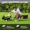 16-Inch Electric Dethatcher and Scarifier, YERYORK 2-in-1 Scarifier and Lawn