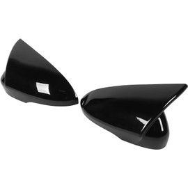 GOTOTOP Embellecedor de la Cubierta del Espejo Retrovisor, ABS de Alta Calidad, Reemplazo del Protector del Espejo de la Puerta Lateral para 13-20 (BLACK)