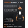 AUTOWN Professional Rivet Gun Kit with 5 Drill Bits &