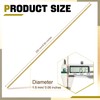 Moxweyeni 40 Pcs Brass Rods 1.5 mm 2 mm Brass