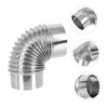COHEALI 3pcs Stainless Steel Chimney Elbow Flue for Wood Stove