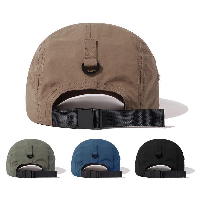 Clakllie Waterproof 5 Panel Cap Quick-Drying Baseball Cap for Men