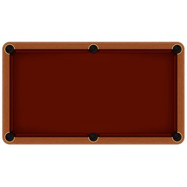 Accuplay 19 oz Pre Cut Pool Table Felt - Billiard Cloth Burgundy for 7' Table