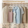 40 Pack Plastic Hangers 13-17’’ Thickened Adjustable Clothes Hanger White