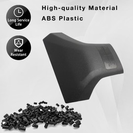 Front Left Roof Rack Rail Cover End Cap for 2020-2024 Toyota Highlander Limited Platinum XLE XSE (Not L, LE), Black ABS Roof Luggage Cargo Exterior Protection Shell Trim Replacement