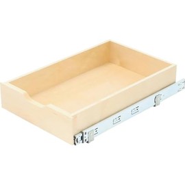 Knape & Vogt RS-WMUB-14-4-AS 5 in. H x 14.88 in. W 22 in. D Soft-Close Wood Drawer Box Pull Out Cabinet Organizer