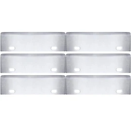 SHANGPEIXUAN Grill Scrapers Blade Replacement Heavy Duty Rust Grill Blades Outdoor BBQ Tools & Accessories Blades Pack of 6.