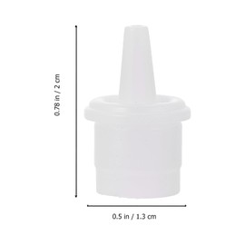 FRCOLOR 100Pcs Eyelash Extension Glue Replacement Nozzle Caps Compatible with Most Lash Glue Bottles for Salon and Personal Use Lash Artist Supplies