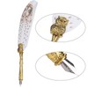 Dip Calligraphy Pen Set Owl Feather Pen Lacquer Stamp Vintage