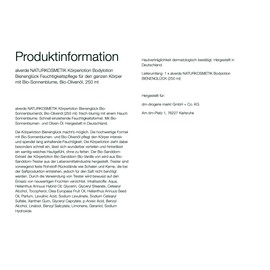 alverde Natural Cosmetics Body Lotion Bee Happiness Organic Sunflower Organic Olive Oil 250 ml (Limited Edition)