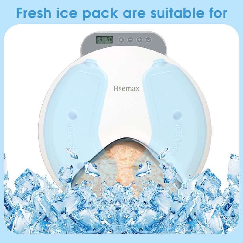 Bsemax 2 Pcs Replacement Ice Packs for Automatic Cat Feeder