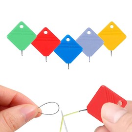 Needle Threaders for Hand Sewing,Embroidery Floss, Sewing Machine Needle Eye Threader, Sewing Supplies Tool,for Quilting Hand Sewing, Sewing Machine, Embroidery, Cross-Stitch(5 Pieces)