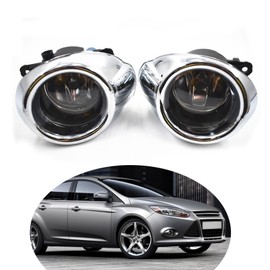 ANTUKO 2 luces antiniebla de conducción de lente transparente con bombillas de repuesto para modelos 2012-2014 Focus S/SE/SEL/Titanium