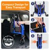 SUCCU 3 Wheel Walkers for Seniors, Foldable Narrow Wheeled Rollator,