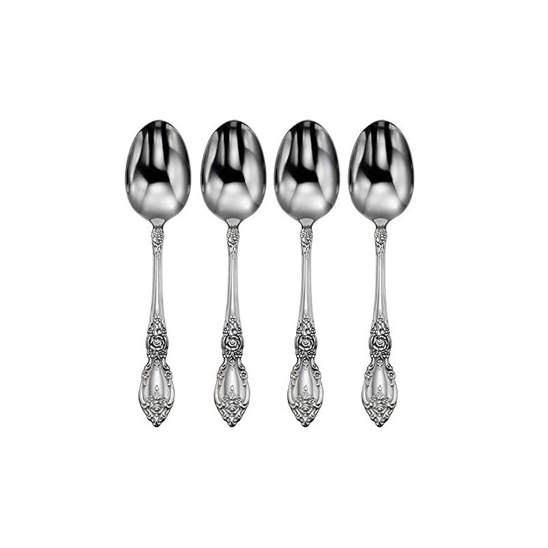 Oneida Wordsworth Everyday Flatware Teaspoons 18/0 Stainless Steel, Set of