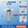 2024 New Pop Up Bathroom Sink Drain Strainer Hair Catcher,