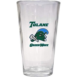 Tulane University 16 oz Pint Glass 4-Pack Officially Licensed Collegiate Product