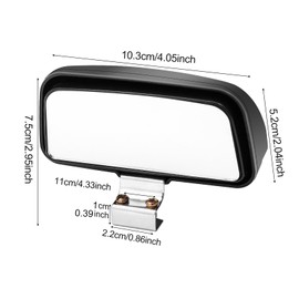 Rearview mirror blind spot mirro, Car Blind Spot Side Mirror, Rear View Auxiliary Blind Spot Mirror, Adjustable Blindspot Convex Wide Angle Side Rearview Mirror With fixing With most Car 2pcs