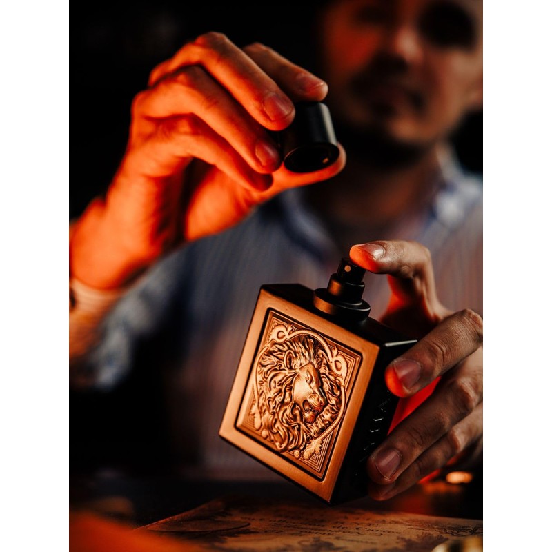 RAYHAAN Lion Eau De Parfum Spray for Men, 3.4 Ounce