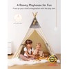 besrey Teepee Tent for Kids with Light & Mat, Toddler