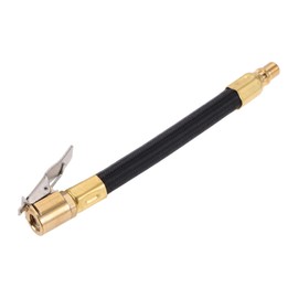 INFINAUTO Tire Inflator Extension Tube 5.51inch M8x0.8 7.8mm ID for Car Motorcycle Bicycle Air Pump Extend Hose Adapter Tire Valve Nylon Black Durable