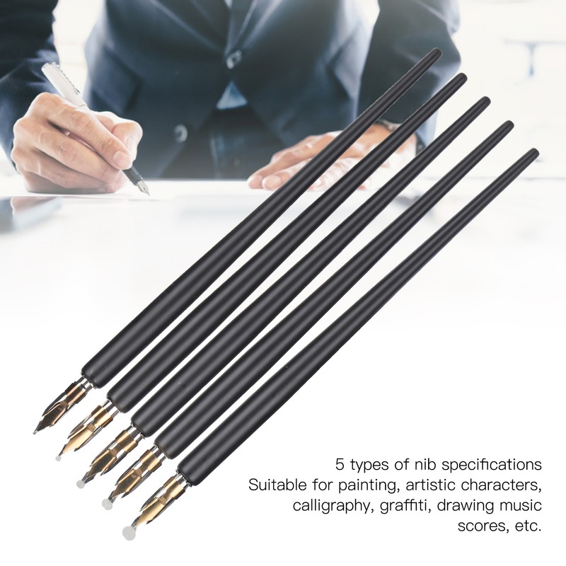 Wooden Handle Dip Pen Home Office Art Painting Calligraphy Fountain