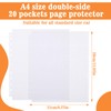 50 Pack Protective Photo Slide Pages Holds 20 Slides Top